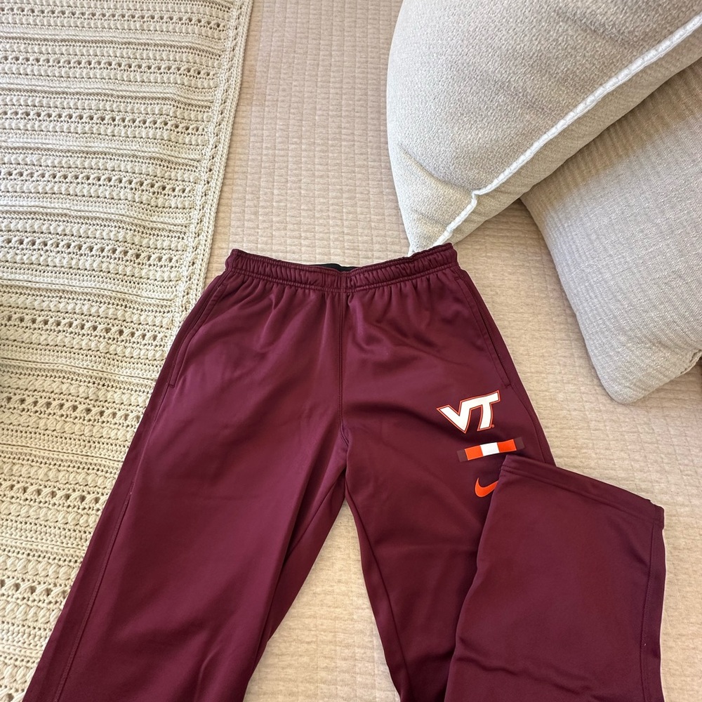 Nike Mens Burgundy Virginia Tech Sweatpants